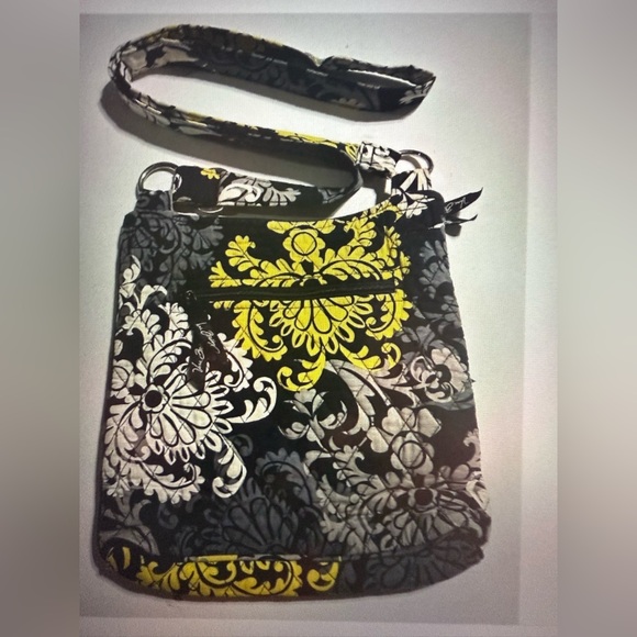 Vera Bradley Black and Yellow Crossbody Bags with Modern Elegance - Picture 3 of 7